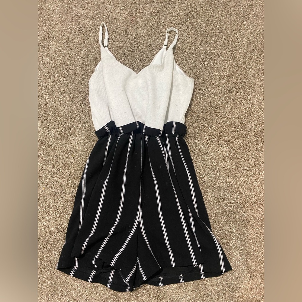 Black and White Romper